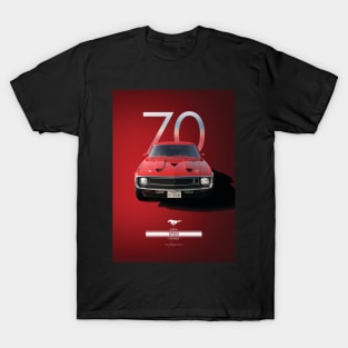 1970 Ford Mustang GT500 Artwork T-Shirt